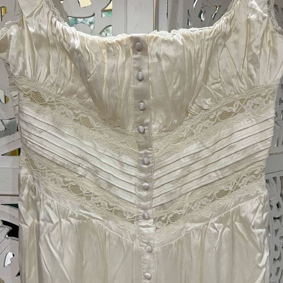 House of CB Illiana Ivory Real Silk Maxi Dress MULTIPLE SIZES - Picture 4 of 7